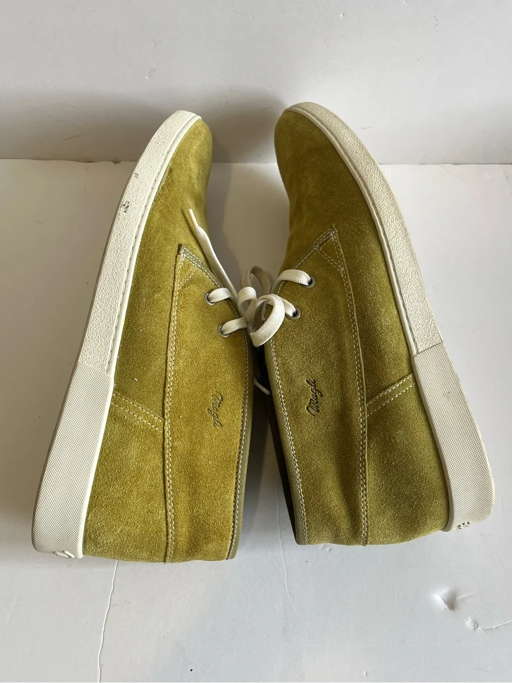 Bruno Magli 3001 Olive Suede Chukka Boots Lace Up Shoes Size  display picture 1